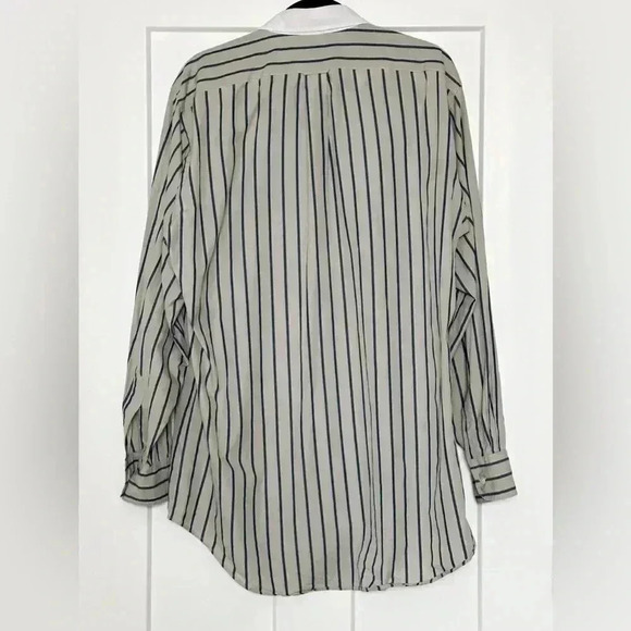 Faconnable Men’s Classic Club Fit Striped Shirt Size Large - Picture 2 of 6